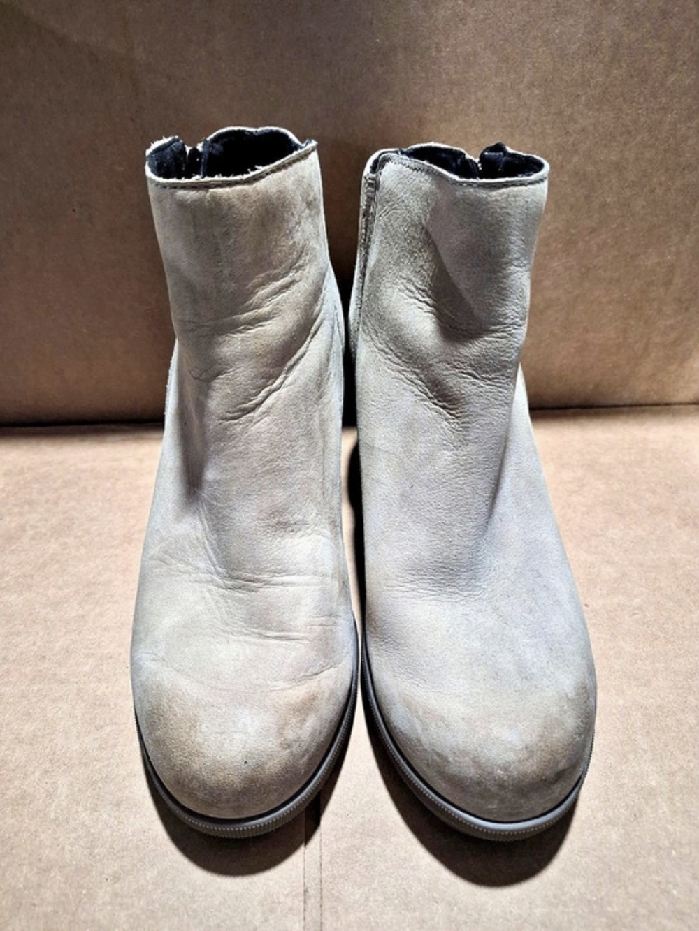 SOREL Joan of Arctic Wedge II Zip Bootie Beige Ankle Boots